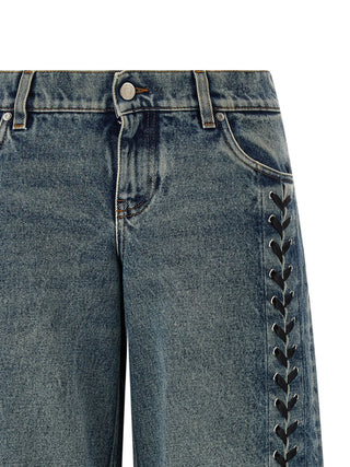 Blue Cotton Jeans Denim