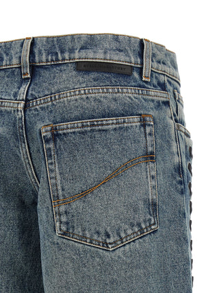 Blue Cotton Jeans Denim