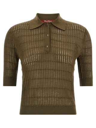 Bicolor Silk Polo Shirt