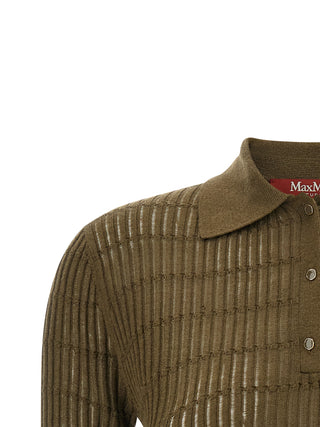 Bicolor Silk Polo Shirt