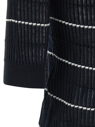 Blue Silk Polo Shirt