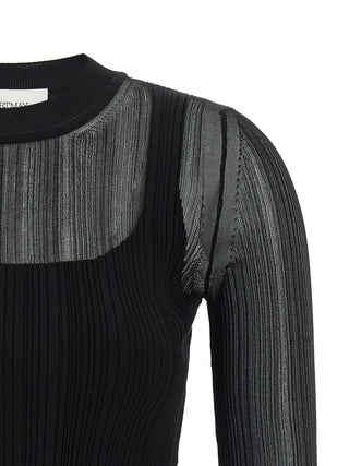 Black Viscose Cardigan