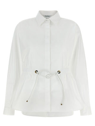 Blusa de algodón blanca