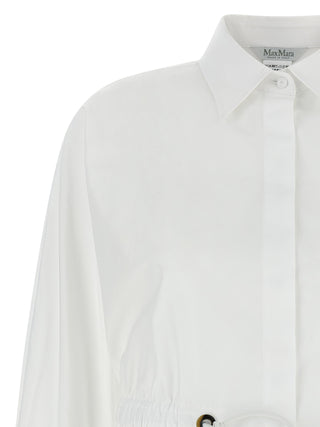 Blusa de algodón blanca