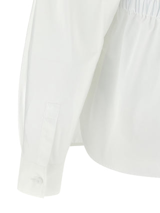 Blusa de algodón blanca