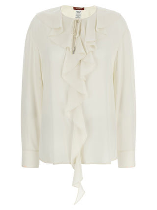 White Silk Blouse