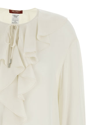 White Silk Blouse