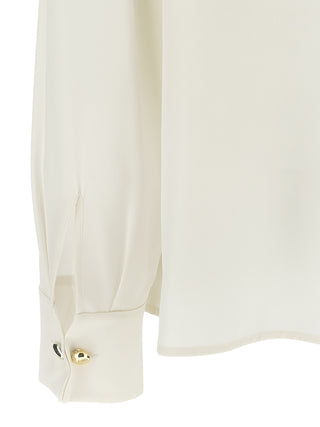 White Silk Blouse