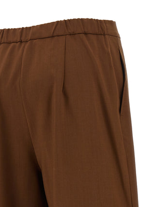 Brown Virgin Wool Pants