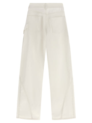 Vaqueros de algodón blanco