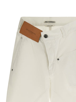 Vaqueros de algodón blanco