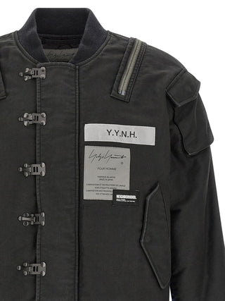 Bomber negra de algodón