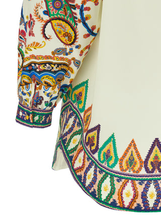 Multicolor Cotton Short Dress