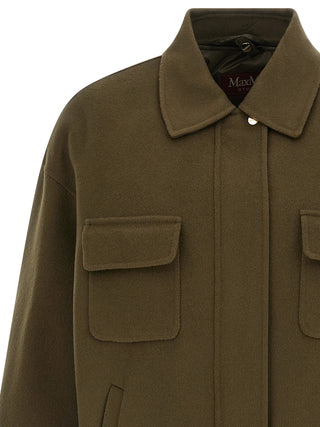 Bicolor Virgin Wool Coat