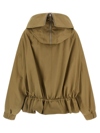 Beige Cotton Shell Jacket