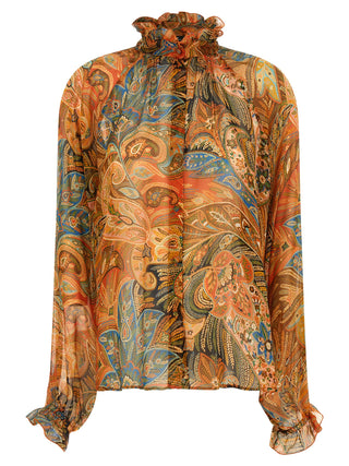 Multicolor Silk Blouse