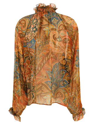 Multicolor Silk Blouse