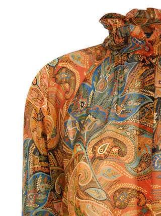 Multicolor Silk Blouse
