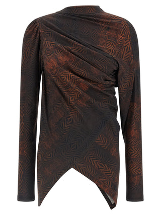 Camisa marrón de algodón