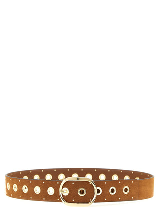 Brown Lamb Leather Regular Belt