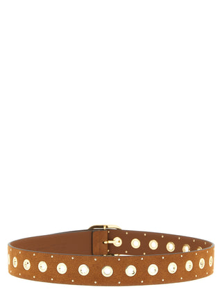 Brown Lamb Leather Regular Belt