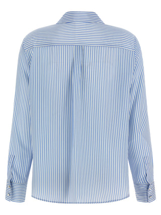 Blue Silk Blouse