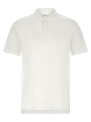 White Cotton Polo Shirt