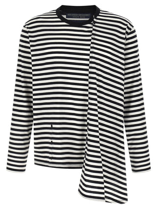 Bicolor Cotton Cardigan