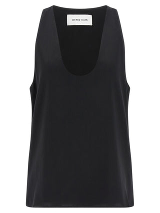 Black Silk Tank Tops
