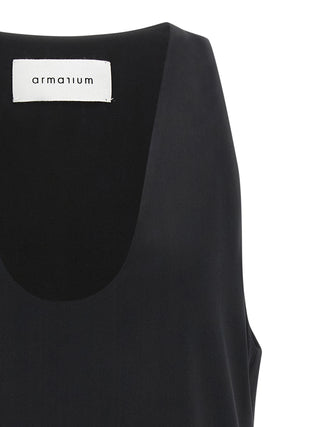 Black Silk Tank Tops