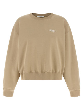 Beige Cotton Sweatshirt