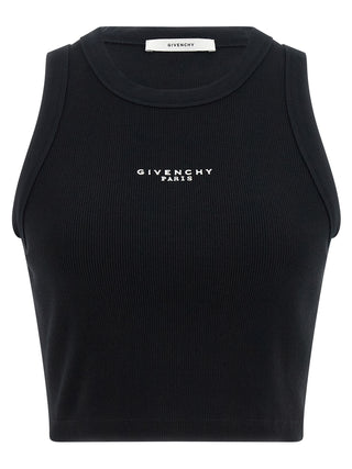 Black Cotton Sleeveles T-Shirt