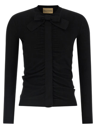 Black Viscose Cardigan