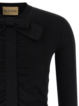 Black Viscose Cardigan