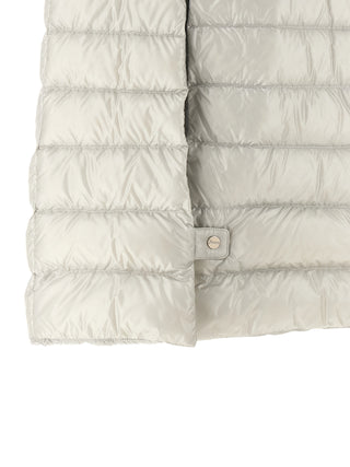 Chaqueta larga de poliamida gris