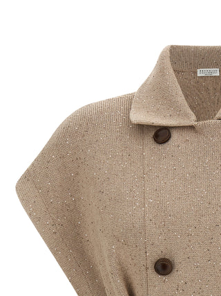 Beige Cotton Cardigan