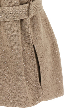 Beige Cotton Cardigan