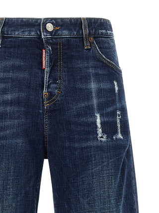 Blue Cotton Relaxed Fit Jeans