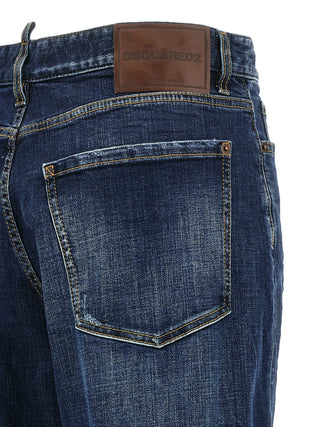 Blue Cotton Relaxed Fit Jeans