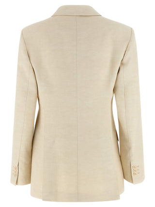 Beige Viscose Blazer