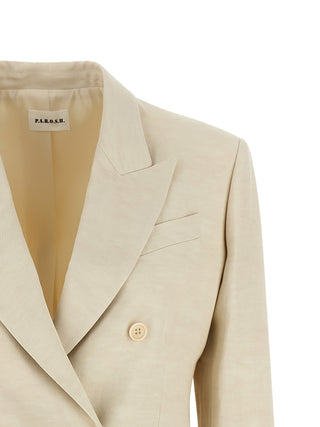 Beige Viscose Blazer