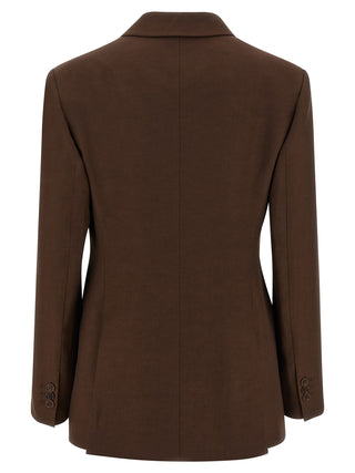 Brown Viscose Blazer