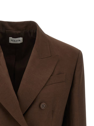 Brown Viscose Blazer