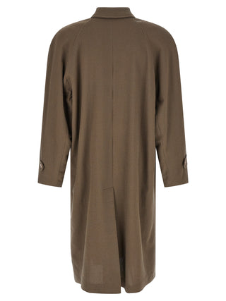 Beige Virgin Wool Coat