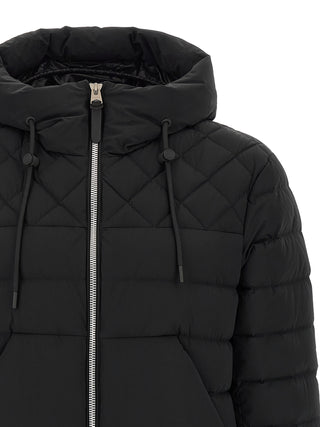 Black Nylon Full-Length Jacket