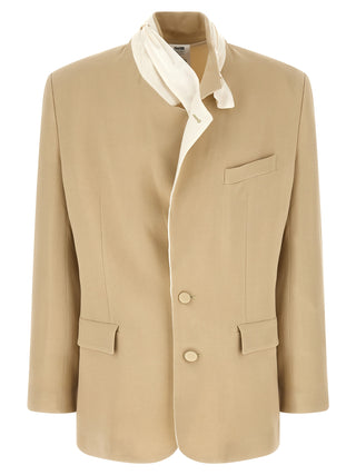 Beige Viscose Blazer