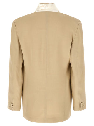 Beige Viscose Blazer