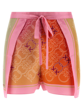 Pantalones cortos de viscosa multicolor