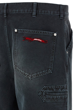 Black Cotton Jeans Denim