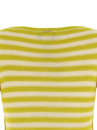Bicolor Cotton Cardigan